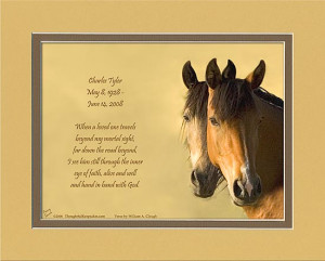 Personalized Memorial Gift Horse Faces