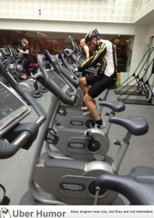 this guy was at my gym today, taking things a bit to serious