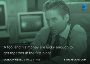 ... Gekko the Oscar winning Michael Douglas character in Wall Street
