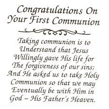 Quote for First Communion