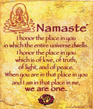 Walking on Wednesday - Namaste