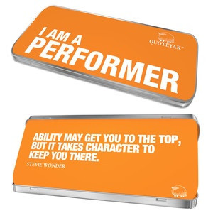 Am A Performer Quote Tin now featured on Fab.