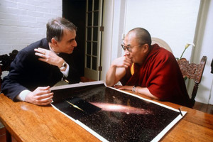 Carl Sagan y el Dalai Lama