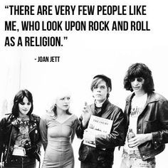Rock and Roll Religion Quote Joan Jett