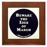 Beware the Ides of March Framed Tile for
