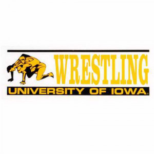 Iowa Hawkeyes Wrestling Decal