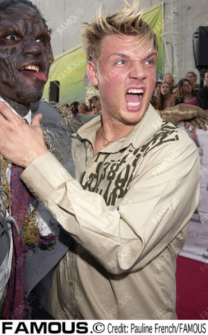 Nick Carter Old Pics Funny Face The Mtv Movie Awards