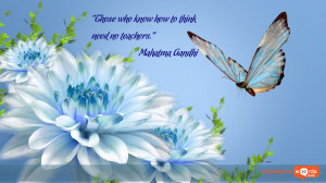 Inspirational Wallpaper Quote by Mahatma Gandhi