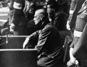 Wilhelm Keitel on the Stand at Nuremberg Trial