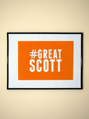Hashtag Great Scott Back To The Future Quote Instagram Style Art Print ...