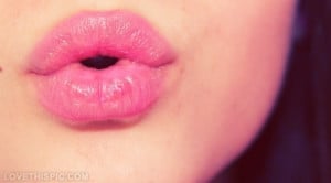 Cute pink lips