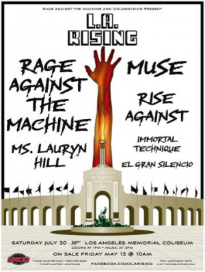 Rising festival featuring Rage Against The Machine, Muse, Rise Against ...