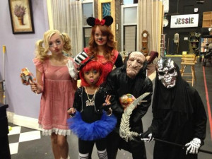 ... On The Set Of Disney Channel’s “Jessie” October 31, 2012