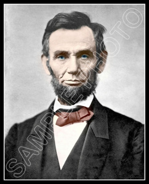 Details about Abraham Lincoln #1 Photo 8X10 - COLORIZED