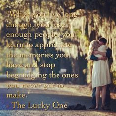The Lucky One By Nicholas Sparks Quotes The lucky one, the one