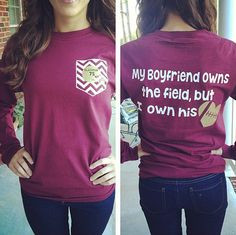 Football Girlfriend Shirt by GlitterDazzleShine on Etsy, $19.99 More