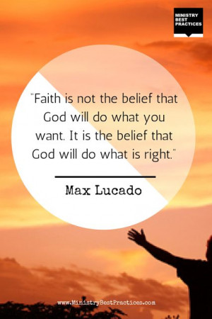 Max Lucado #quote on #faith -