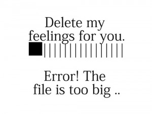 Quote About Delete My Feelings For You Error The File Is Too Big