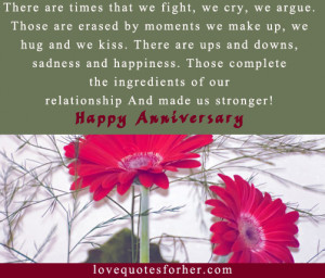 Erased By Moments We Make Up We Hug And We Kiss Anniversary Quote