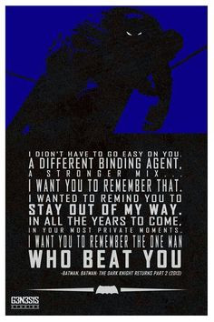 Batman quote from The Dark Knight Returns