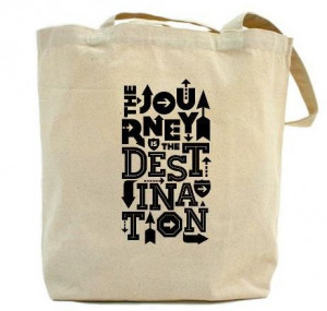 Summer Journey Quote Tote Black and White Arrows by Inspireuart, #eco ...