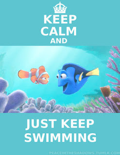 Just Keep Swimming is what my lovely friend Kim says to me when she ...