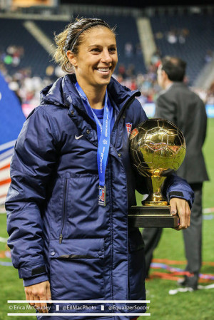 Carli Lloyd won the Golden Ball as the best player at the CONCACAF ...