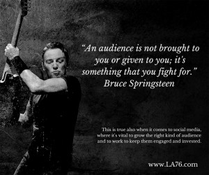 Social Media Quotes: Bruce Springsteen