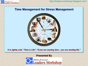 Time Management For Stress Management