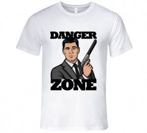 Danger Zone Funny Archer Quote Graphic T Shirt