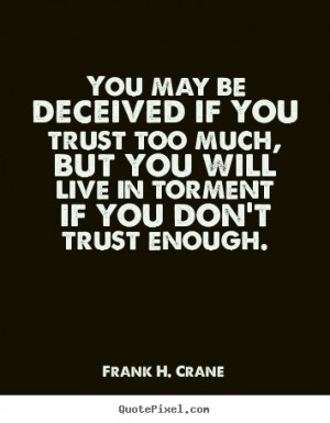 frank crane trust quotes