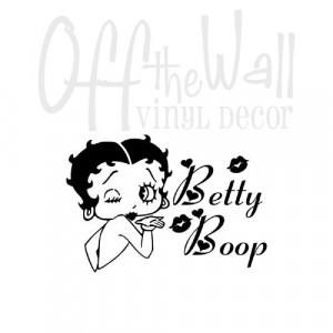 Betty Boop Blowing a Kiss Decal-betty boop