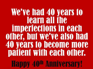 40th Anniversary Wishes, Quotes, and Poems for Cards