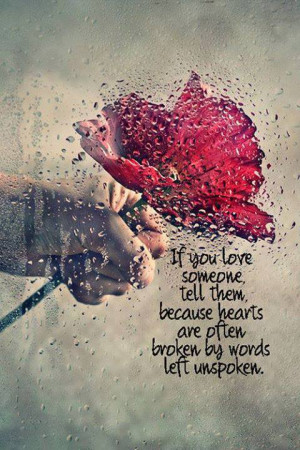 Hearts broken By Words Left unspoken
