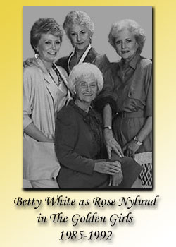 ... is detacated to Betty's hit roll as Rose Nylund in 'The Golden Girls