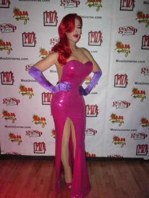 Chad Michaels as Jessica Rabbit (costume by Adam Magee)