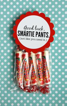 Great idea for TAKS/STAAR test encouragement! Or if you're a college ...