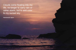 Clouds come floating into my life, no longer to carry rain or usher ...