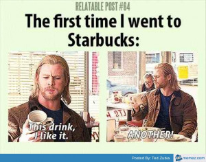 First time I went to Starbucks