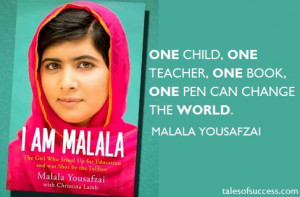... voices only when we are silenced. – Malala Yousafzai, I Am Malala
