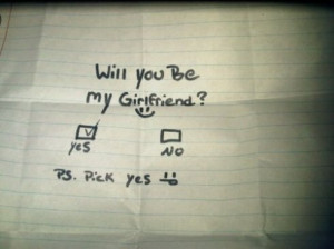 Will You Be My Boyfriend Note Michelle: what do you call