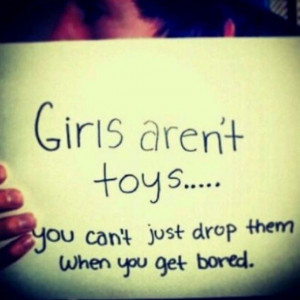 Girls aren't toys