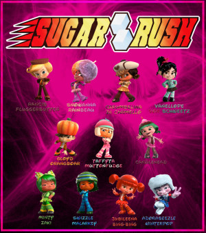 Sugar Rush Characters...