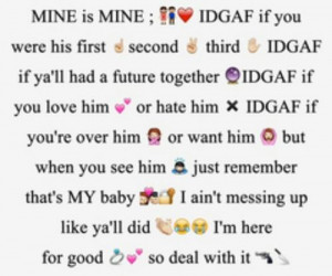 ... tags for this image include: he's mine, back off, boy, girl and mine