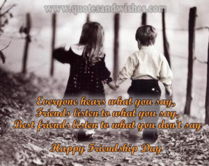 ... friends, Friendship day 2013 wishes, messages and picture quotes for