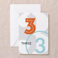 Anniversary Card: 3 Years Greeting Cards for