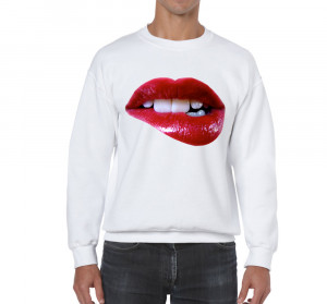 Mens-Funny-Sayings-Slogans-Jokes-Sweathsirts-Sexy-Lips-on-Gildan-Sweat