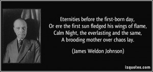 Eternities before the first-born day, Or ere the first sun fledged his ...