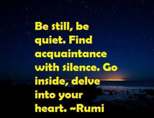 Rumi - silence - heart 