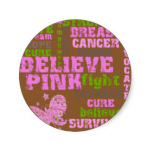Breast Cancer Awareness Collage Sticker
